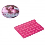 Tappeto silicone 42 macarons cuore Silikomart MAC03