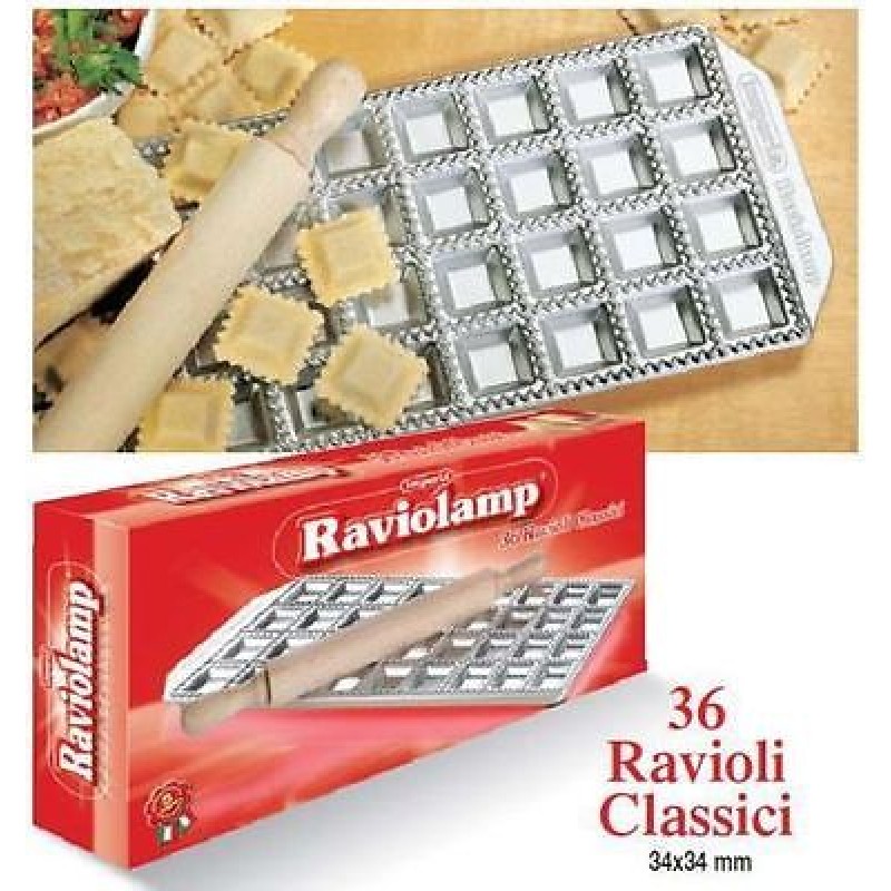 IMPERIA RAVIOLAMP STAMPO STAMPI RAVIOLI 36 TORTELLI CLASSICI PASTA 308